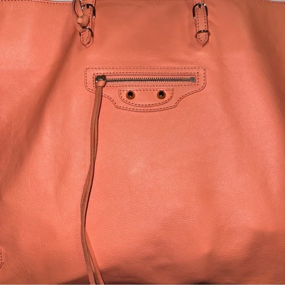 Balenciaga Papier Coral Pink Tote Bag - Picture 3 of 11